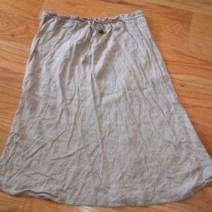 Drawstring H&M Linen Skirt